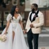 Fitting: costume and wedding dress